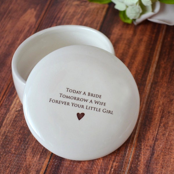 Mother of the Bride Gift, Mom Wedding Gift, Mom Wedding Present - Keepsake Box - Today a Bride Tomorrow a Wife Forever Your Little Girl