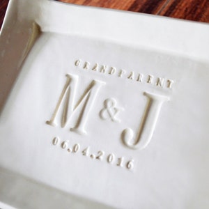 Grandparent Wedding Gift - Small Platter or Tray - Gift Boxed and Ready to Give