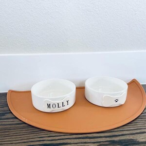 Personalized Ceramic Dog Bowl, Custom Pet Dish, Pet Feeding - Small/Medium Size image 12