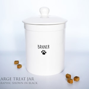 Personalized Dog Treat Jar, Dog Gift, Puppy Gift, Dog Lover Gift, Treat Jar with Name 16 ounces image 8