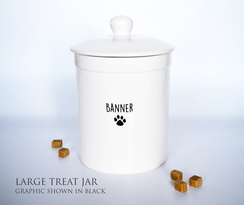 Personalized Dog Treat Jar, Dog Gift, Puppy Gift, Dog Lover Gift, Treat Jar with Name 16 ounces image 8