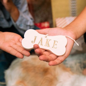 Personalized Dog Christmas Ornament w/ Name, Dog Ornament, Dog Bone Ornament, Christmas Pet Ornament, Holiday Gift for Dog Lovers, Dog Gift image 10