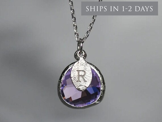 Lilac Stone Necklace February 