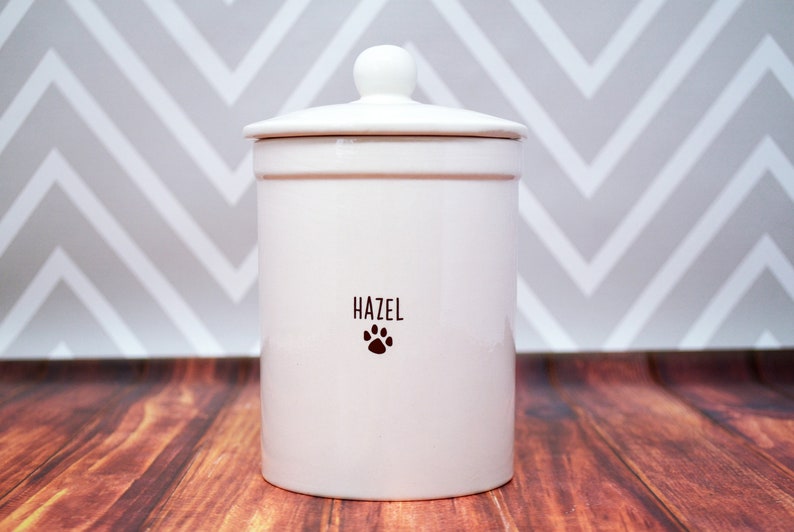 Personalized Dog Treat Jar, Dog Gift, Puppy Gift, Dog Lover Gift, Treat Jar with Name 16 ounces image 3