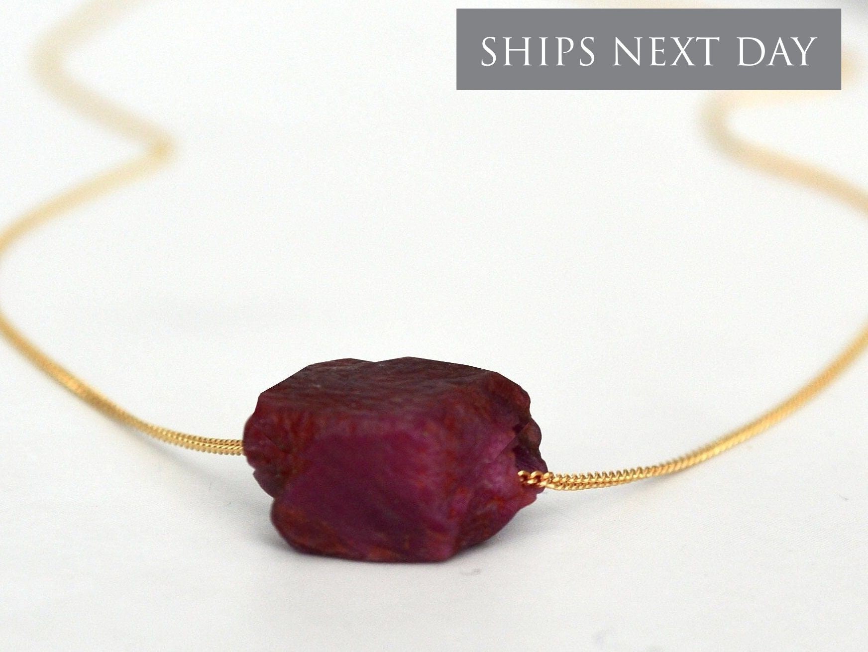 Silver Pendant Item #24 Ruby Birthstone of July Silver Pendant Item #24 Ruby Birthstone of July