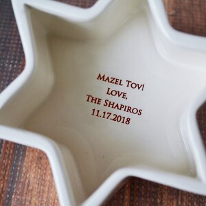 This lovely personalized Star of David keepsake box would be a perfect Bar Mitzvah or Bat Mitzvah gift.