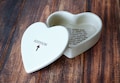 Personalized Baptism Gift, First Communion Gift, Confirmation Gift, Godchild Gift, Goddaughter Gift -With Irish Blessing -Heart Keepsake Box