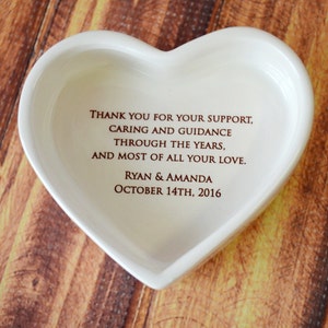 Parent Wedding Gift, Parent Thank You Gift, Mom and Dad Gift -heart ...