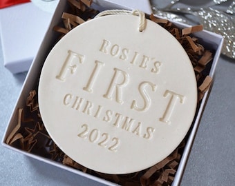 Personalized Baby's First Christmas Ornament, Baby's First Ornament