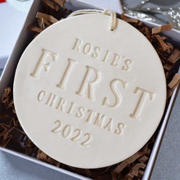 Personalized Baby's First Christmas Ornament, Baby's First Ornament