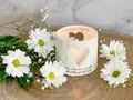 Sympathy Gift, Memorial Heart Candle, Sympathy Votive - Personalized w/ Name & Date - There are those who continue to light up the world...