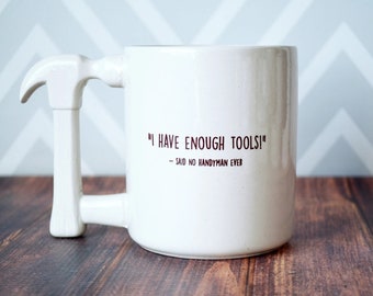 Funny Dad Coffee Mug Gift, Handyman Gift for Him - If Dad Can’t Fix It No One Can