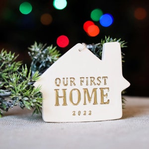 Christmas Ornament Our First Home 2024 House Ornament, Christmas Gift, Housewarming Gift, Gift for New Homeowners READY TO SHIP image 4