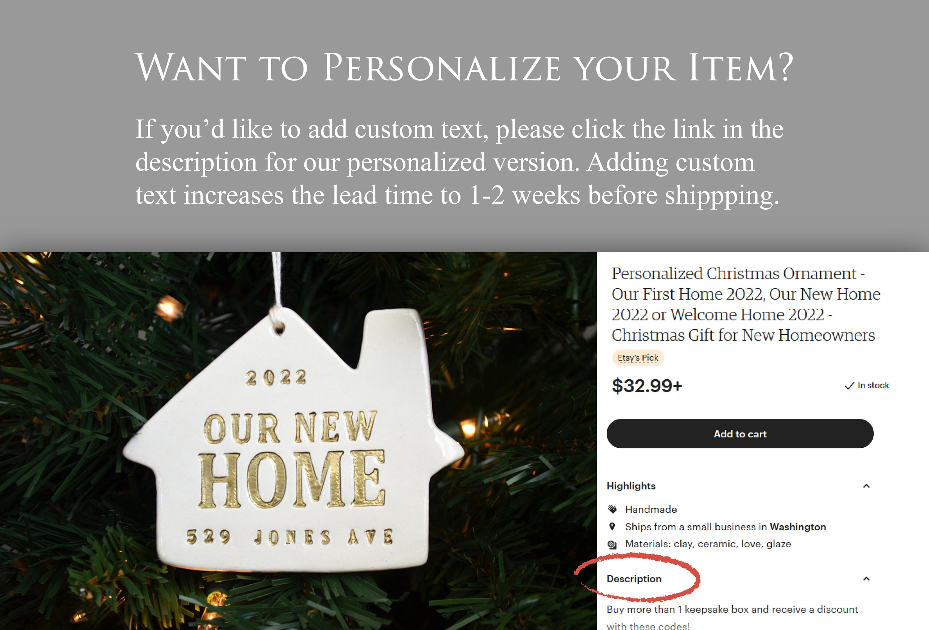 Christmas Keepsake Week 2022 Schedule Christmas Ornament Our First Home 2022 Ready To Ship | Etsy