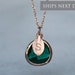 Personalized Emerald Necklace, Bridesmaid Necklace, May Birthstone Necklace, Custom Initial Necklace, Gift for Her, Emerald Jewelry