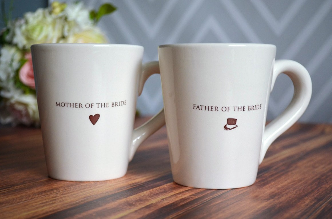 Personalized Espresso Cup and Saucer Mother of the Bride or Groom Gift  Wedding Gift for Him or Her Wedding Gift for Dad or Mom 