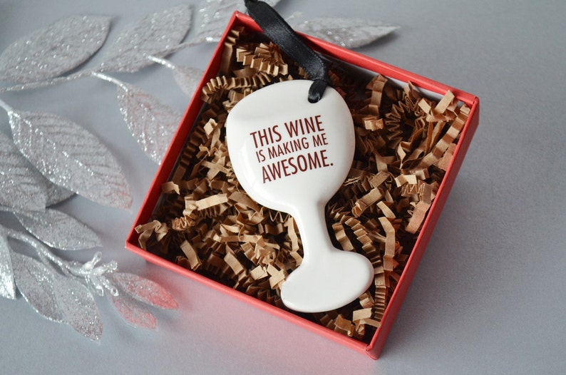 Funny Christmas Gift Gifts for Her Stocking Stuffer Wine Etsy