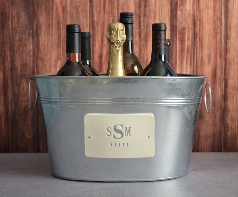 Personalized Wedding Gift Large Champagne Beverage Tub with Etsy