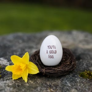 Ceramic Egg, Thanks for Being My Friend, Easter Co-worker Gift image 5