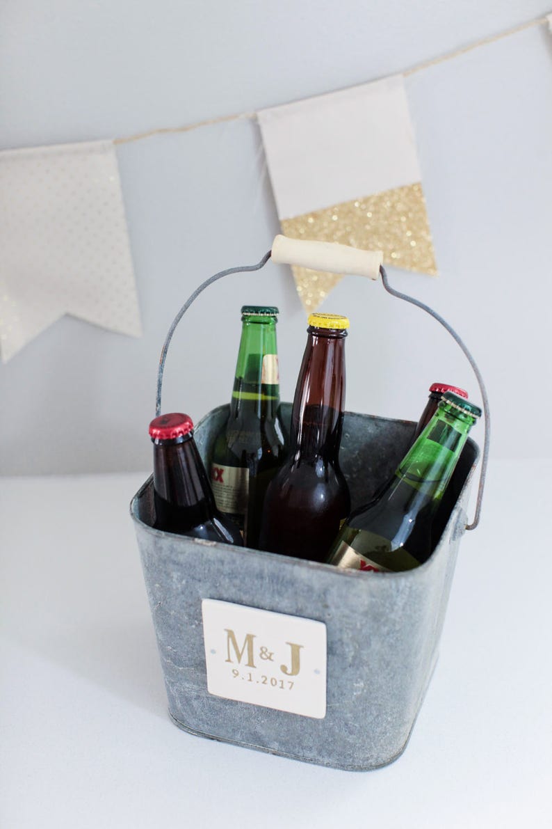 Beer Bucket or Ice Bucket Wedding Gift Anniversary Gift or Etsy
