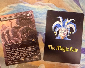 Orcish Bowmasters proxy - The Lord of the Rings: Tales of Middle-earth creature MTG Magic The Gathering