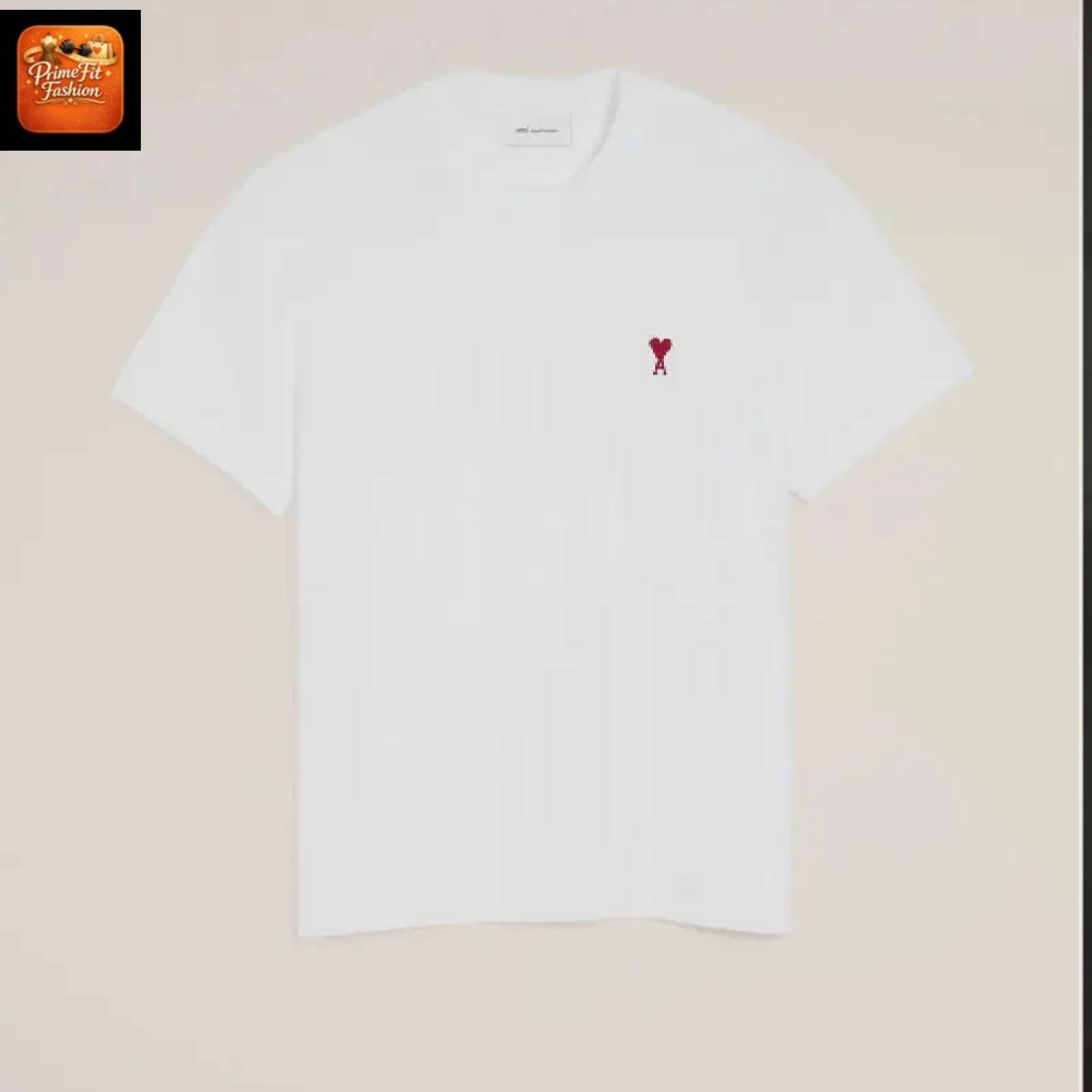 ami paris ハートロゴ Tシャツ ホワイト Ami Paris Heart Logo Oversized Unisex Tee | Casual Streetwear