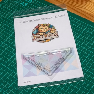 Quarter Square Triangle clear patchwork quilting stamps 1/4" seam