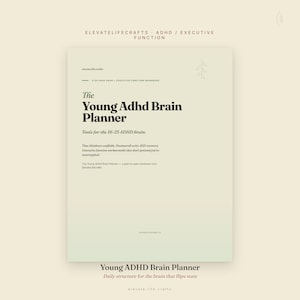 ADHD Planner Printable | Gen Z ADHD Workbook | Executive Function & Focus Journal | Productivity Tracker