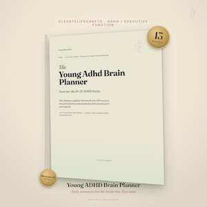 ADHD Planner Printable PDF | Executive Function Focus Workbook