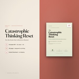 Catastrophic Thinking Reset | 30-Day Anxiety Workbook PDF | Worst Case