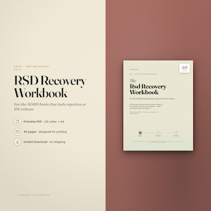 RSD Recovery Workbook | Rejection Sensitivity PDF | ADHD Emotion
