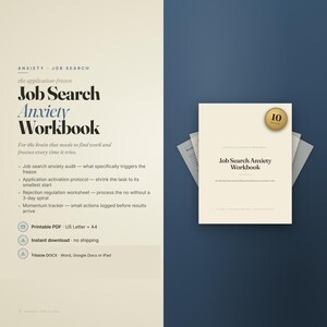 Anxiety Workbook 30 Day | CBT Worksheets Printable PDF Therapy