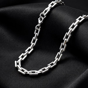 Rostfri stålkedja 8 mm silver | Halsband för kvinnor och män