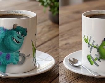Monsters University Characters Mug | Ceramic Coffee Cup (11oz, 15oz)