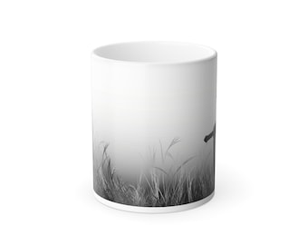 Silhouette Witch in Tall Grass Color Morphing Mug | 11oz