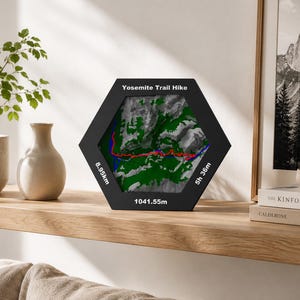 Personalized 3D Strava Map | Custom Route Walking & Running Gift | GPX Route Art