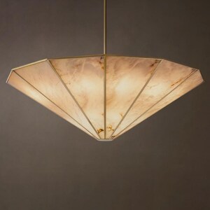 Mid-Century Modern Lucette Round Chandelier | Contemporary Statement Ceiling Light for Dining Room