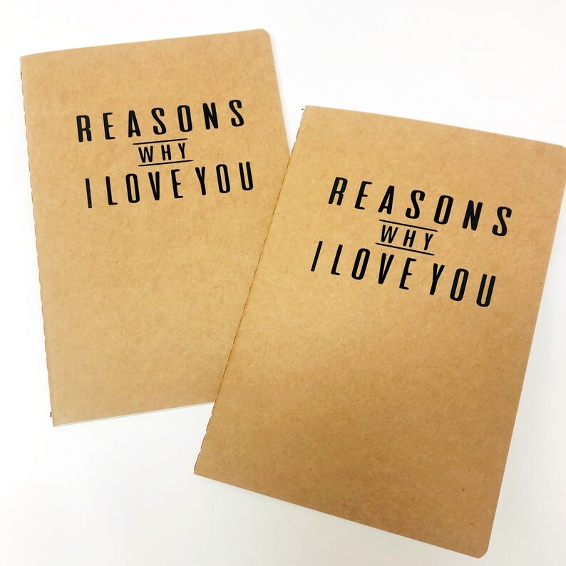 Redenen waarom ik hou van je dagboek notebook dagboek Etsy