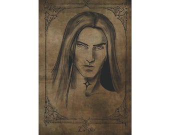 Lucifer-Porträt, ungerahmter Druck