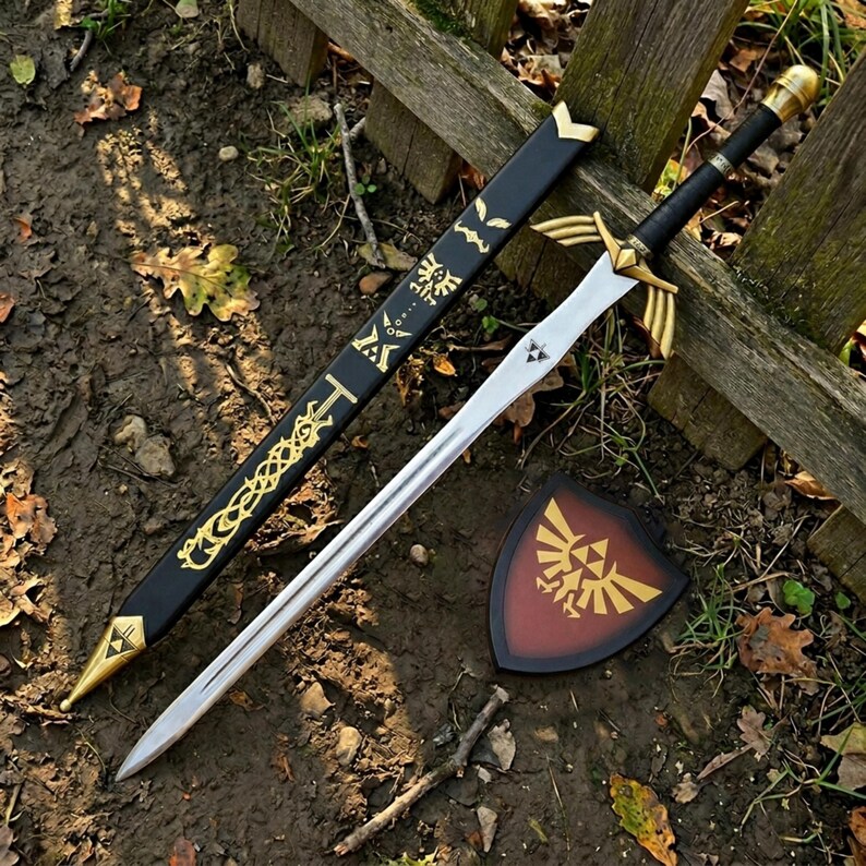 Réplica hecha a mano de la Espada Maestra de The Legend of Zelda, Twilight Princess y Breath of the Wild. Regalo de Navidad para jugadores. imagen 3