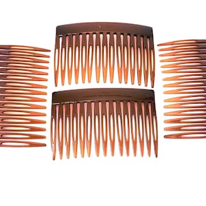 Set of 4 Compact 7cm Hair Combs for All Hair Types – Everyday Styling Tool