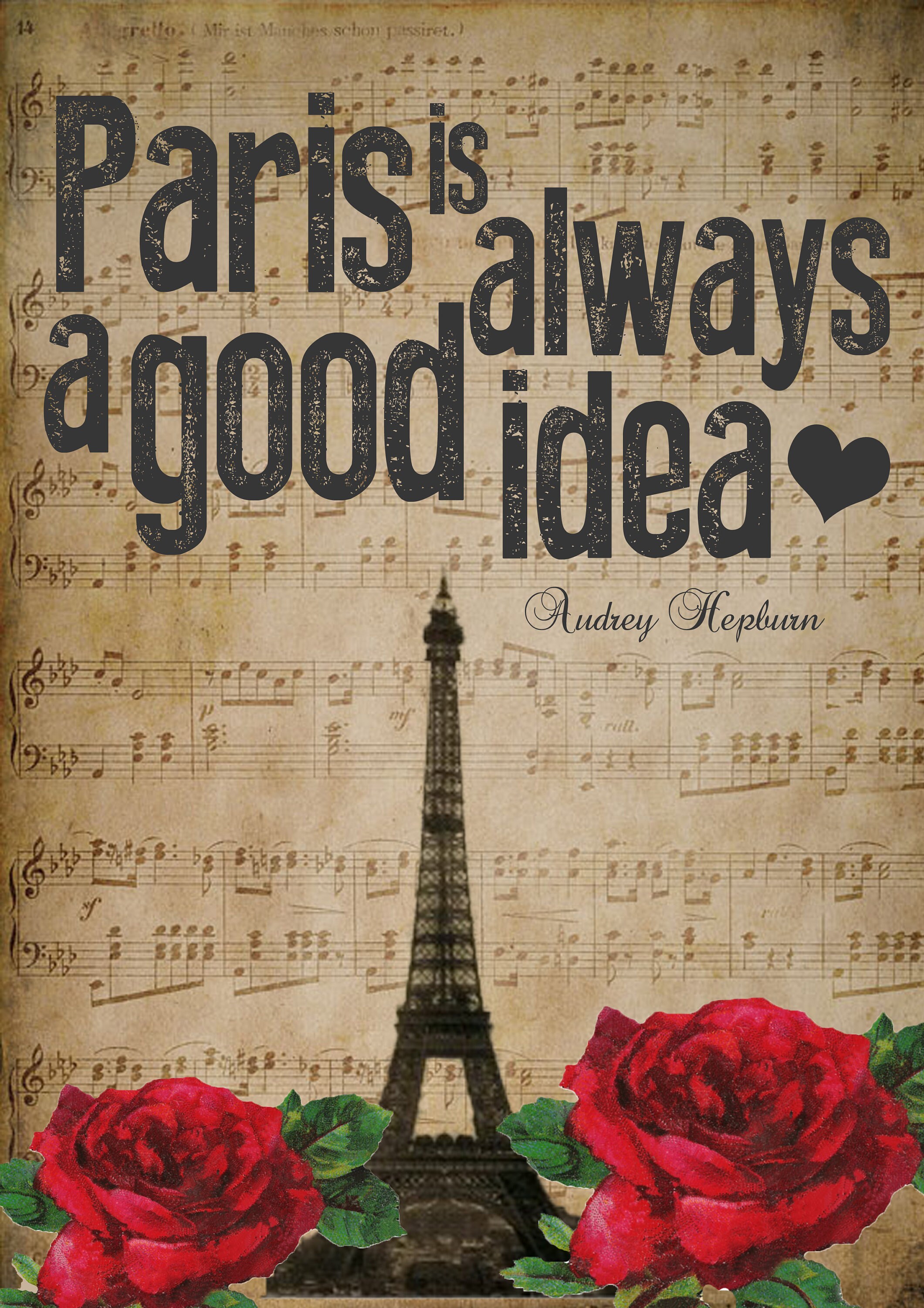Paris is Always a Good Idea Digital Download Quote Print Etsy