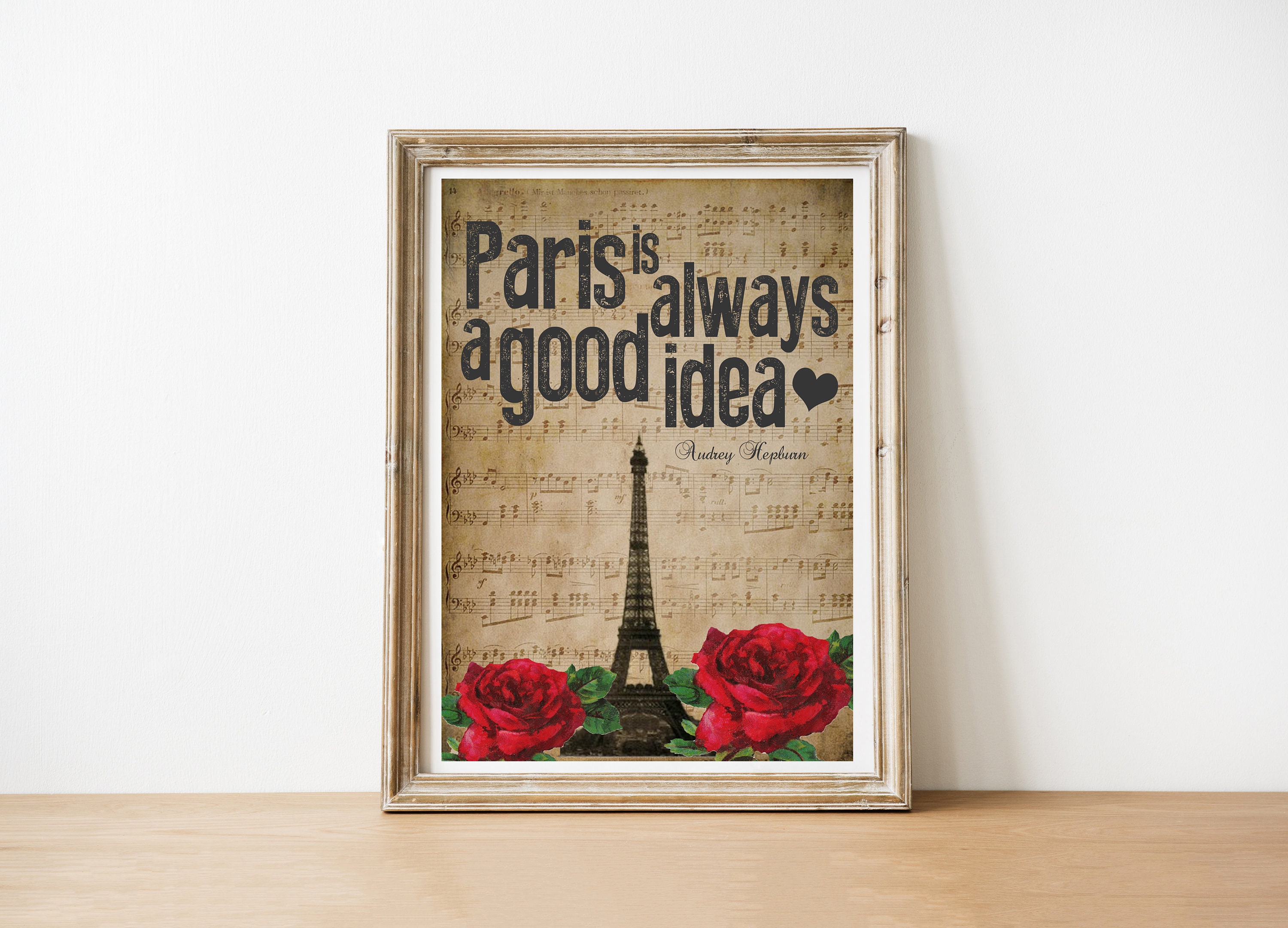 Paris is Always a Good Idea Digital Download Quote Print | Etsy