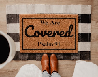 Bible Verse Doormat, Christian Doormats, Front Door Decor, New Home Gift, Home Decoration