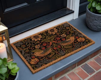 Colorful Doormat, Floral Doormat, Floral Art, Floral Decor, Bohemian Decor, Housewarming Gift, Closing Gift, Welcome Mat, Front Door Mat