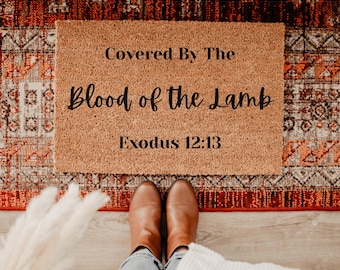 Bible Verse Doormat, Christian Doormats, Front Door Decor, New Home Gift, Home Decoration