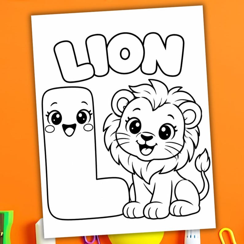 26 Alphabet Coloring Pages for Kids, ABC Learning Worksheets (digital ...