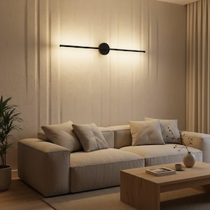 Uppladdningsbar LED-vägglampa, trådlös justerbar läslampa, modern vägglampa