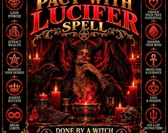 Luciferpaktens besvärjelse | Pakt med Lucifer-häxkonst | Luciferiansk ritual och mörk magi Kraft, rikedom, framgång, kunskap Personlig transformation