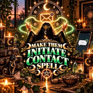 Make Them Initiate Contact Spell | First Text Love Witchcraft | Contact Me, Romantic Reconnection, Communication & Message Magic